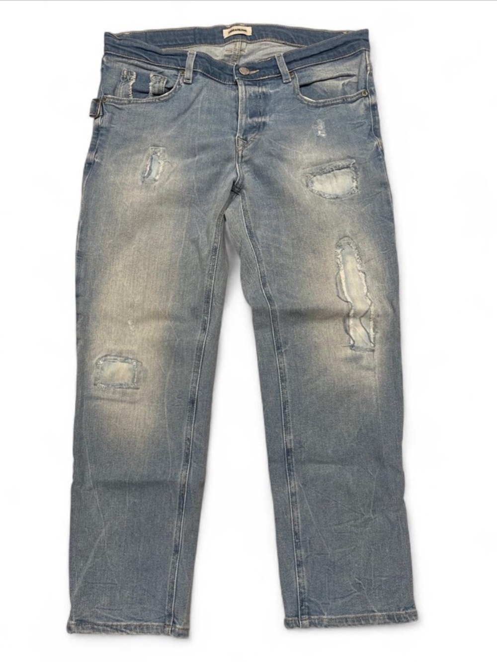 Zadig & Voltaire Blue Elios Destroy Jeans Size 27